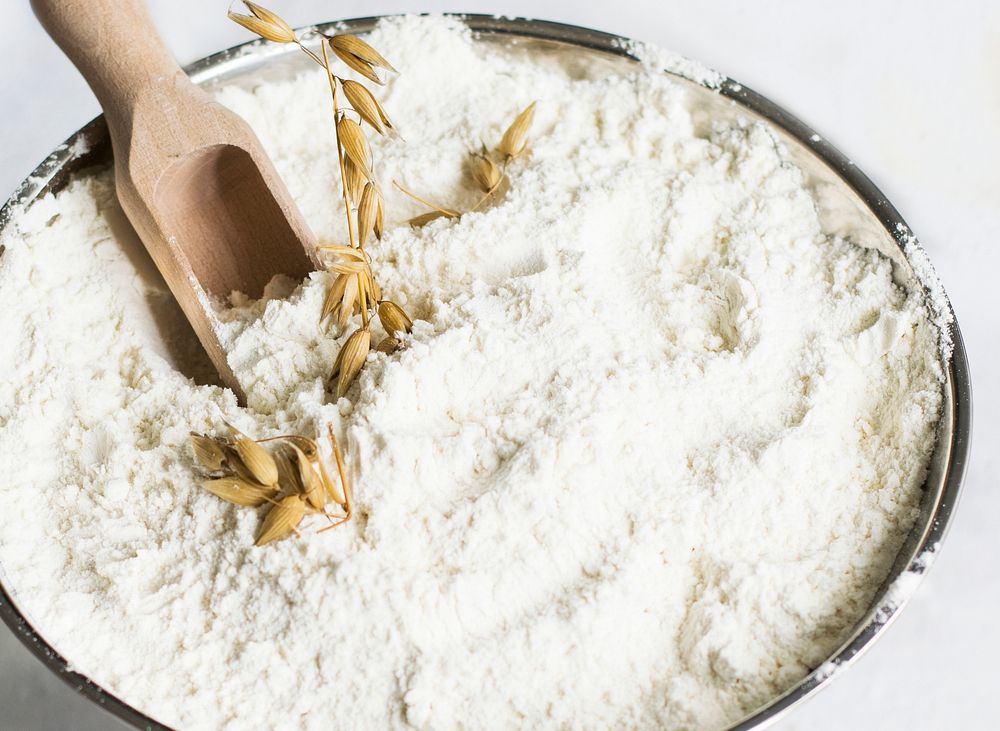 Closeup of all-purpose flour
