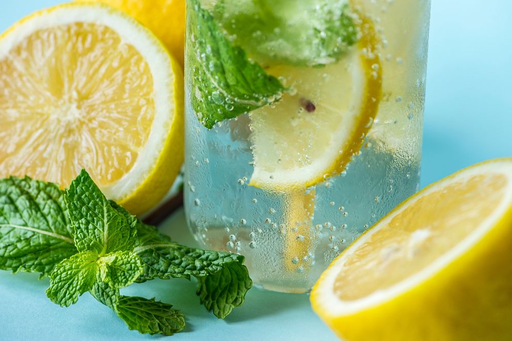 Lemon mint infused water recipe