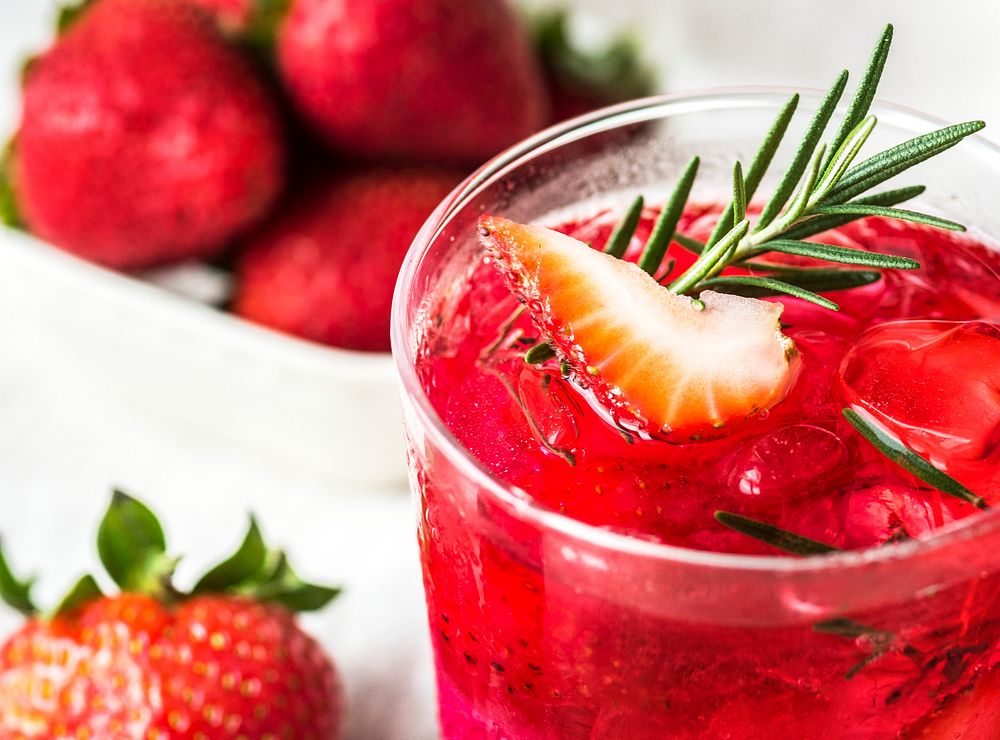 Strawberry rosemary infused water recipe