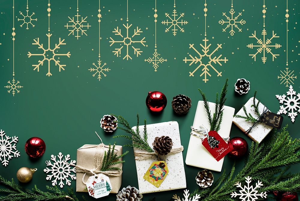 Christmas season decoration design wallpaper