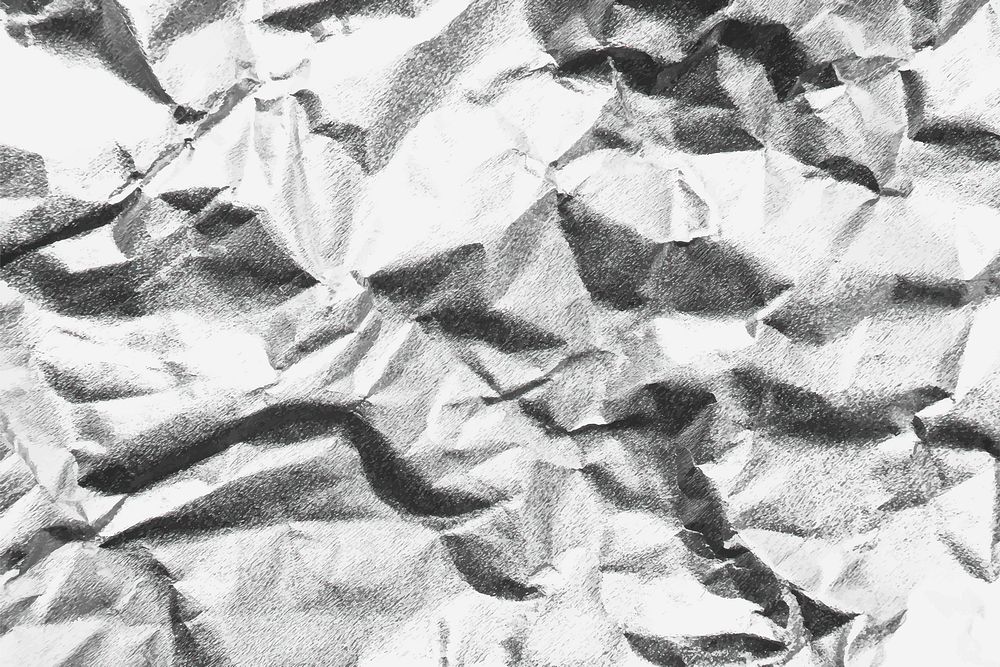 Close up of a gray crumpled paper