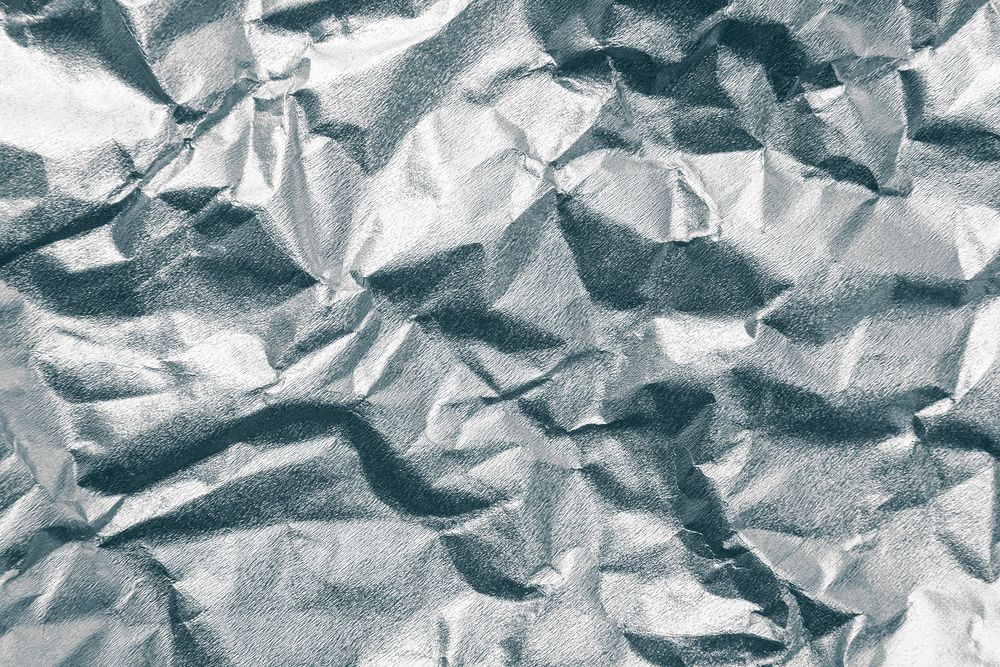 Close up of a white crumpled paper