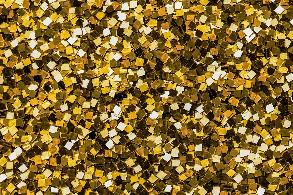 Close up of golden sequin background