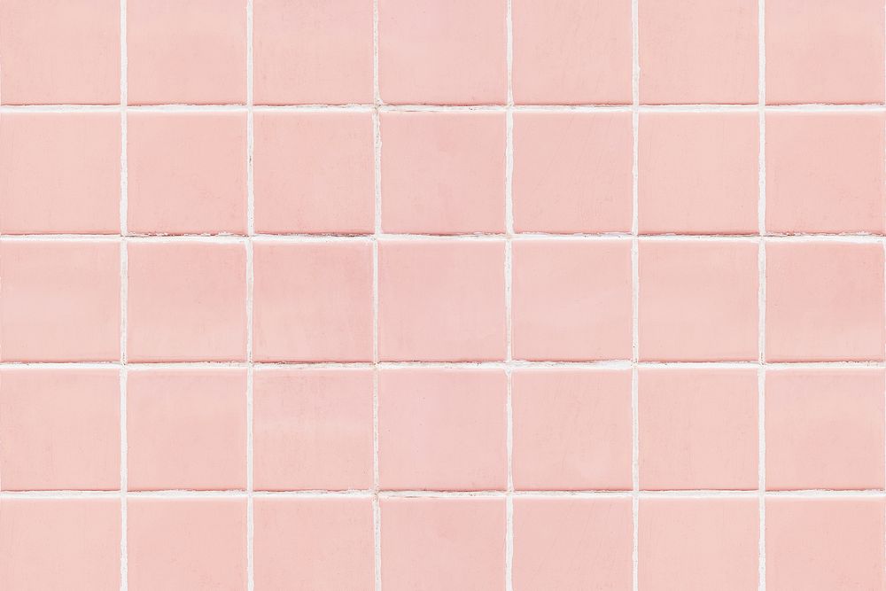Pink square tiled texture background
