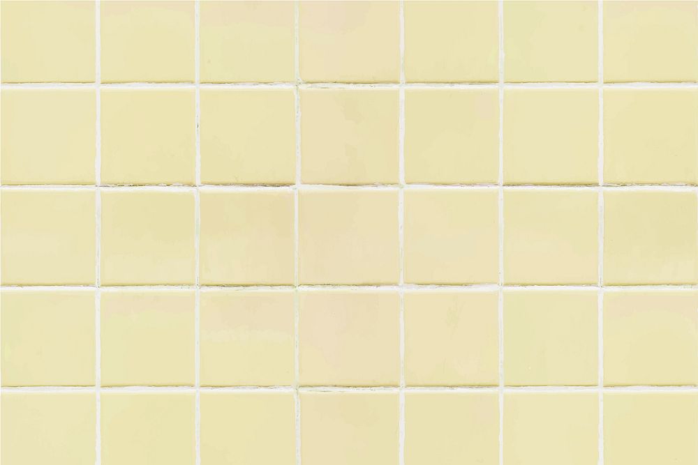 Yellow square tiled texture background