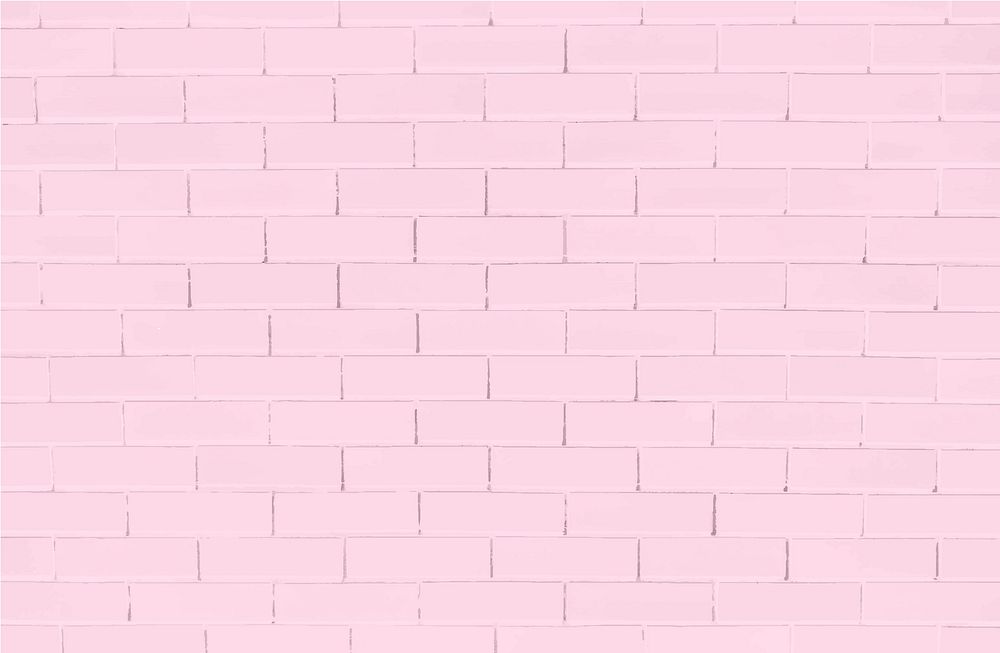 Pink brick wall textured background