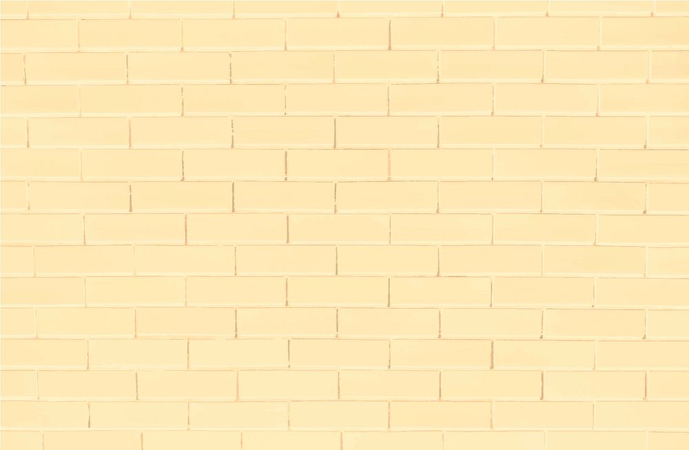 Yellow brick wall textured background