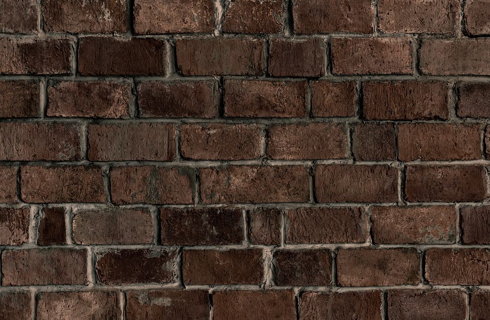 Brown textured brick wall background