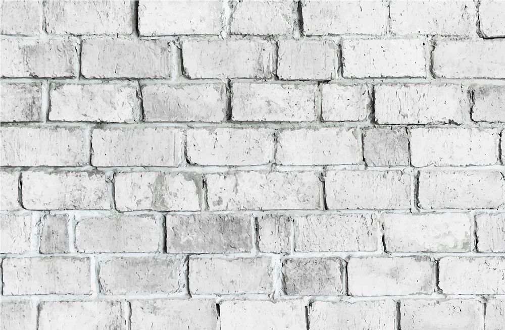 White textured brick wall background
