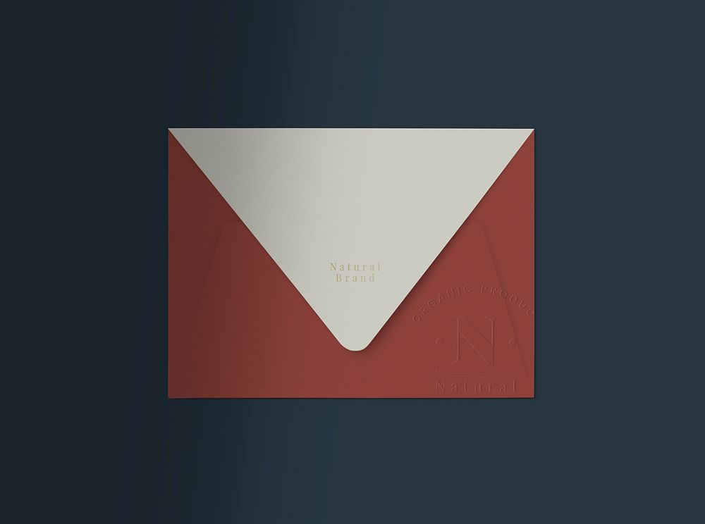Red envelope design mockup