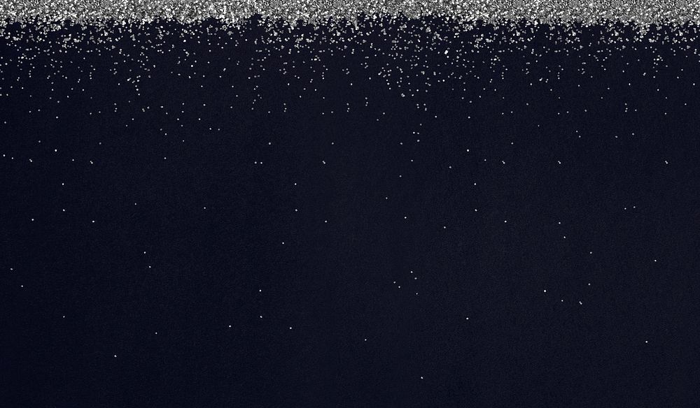 Glittery silver particles on the top background illustration