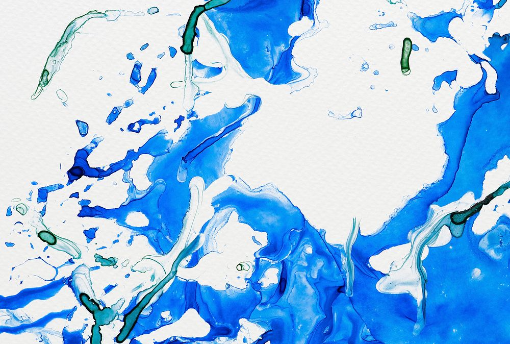 Abstract blue watercolor splash background illustration