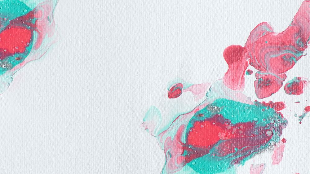 Red and green watercolor painting background