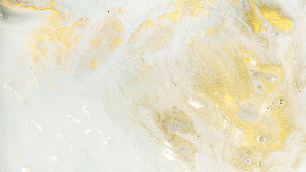 Abstract yellow and white watercolor patterned background