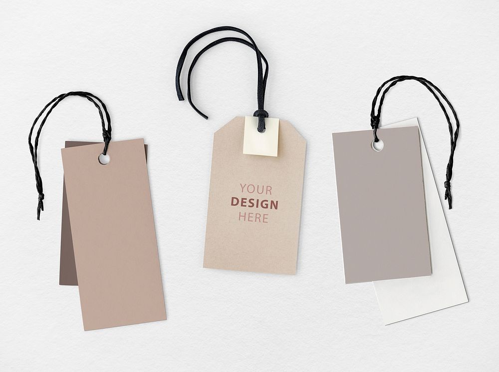 Your design here label mockup collection