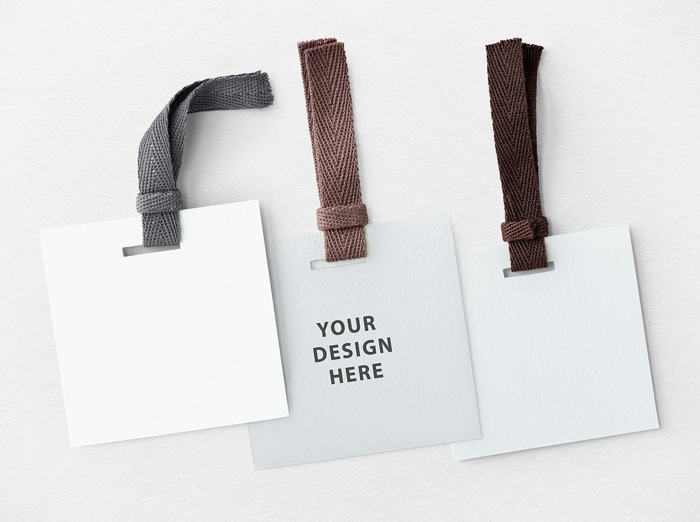 Your design here label mockup collection