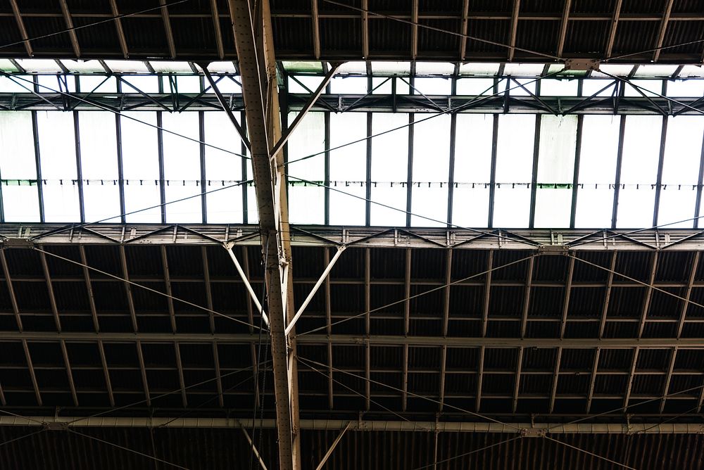 Interior structure in a train station