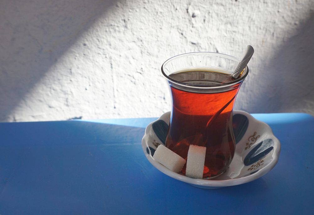 Fresh authentic sweet Turkish tea