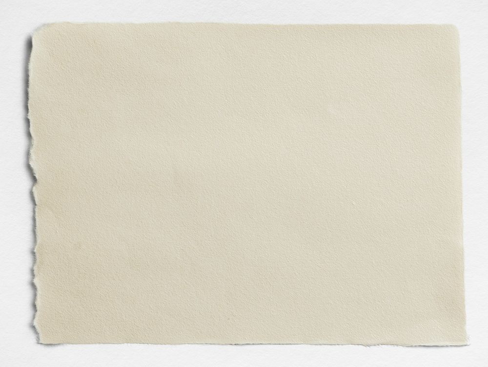 Torn blank beige paper template