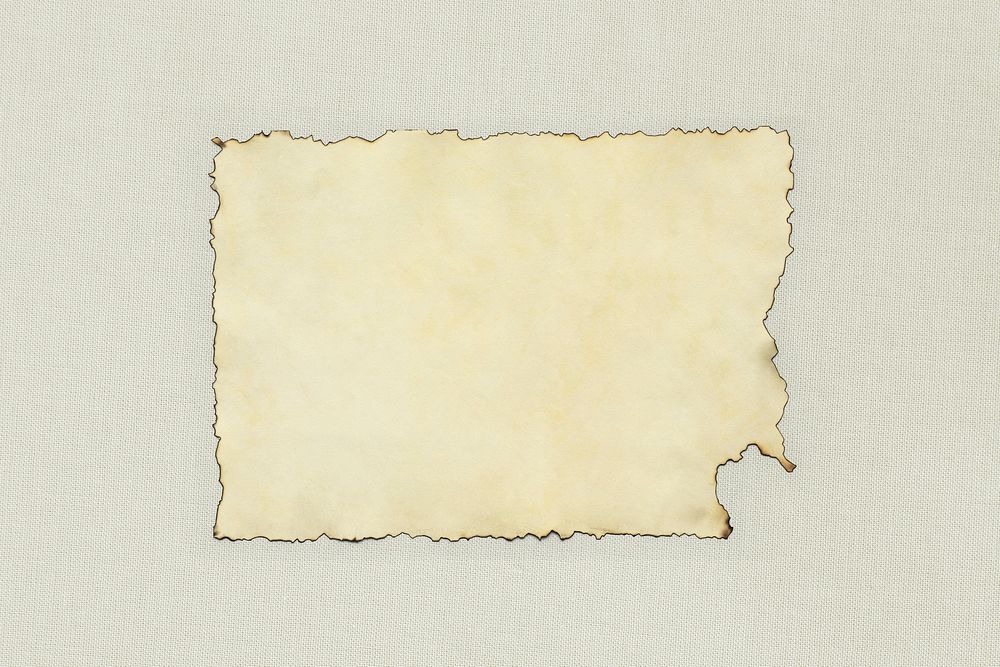 Blank burnt craft paper template