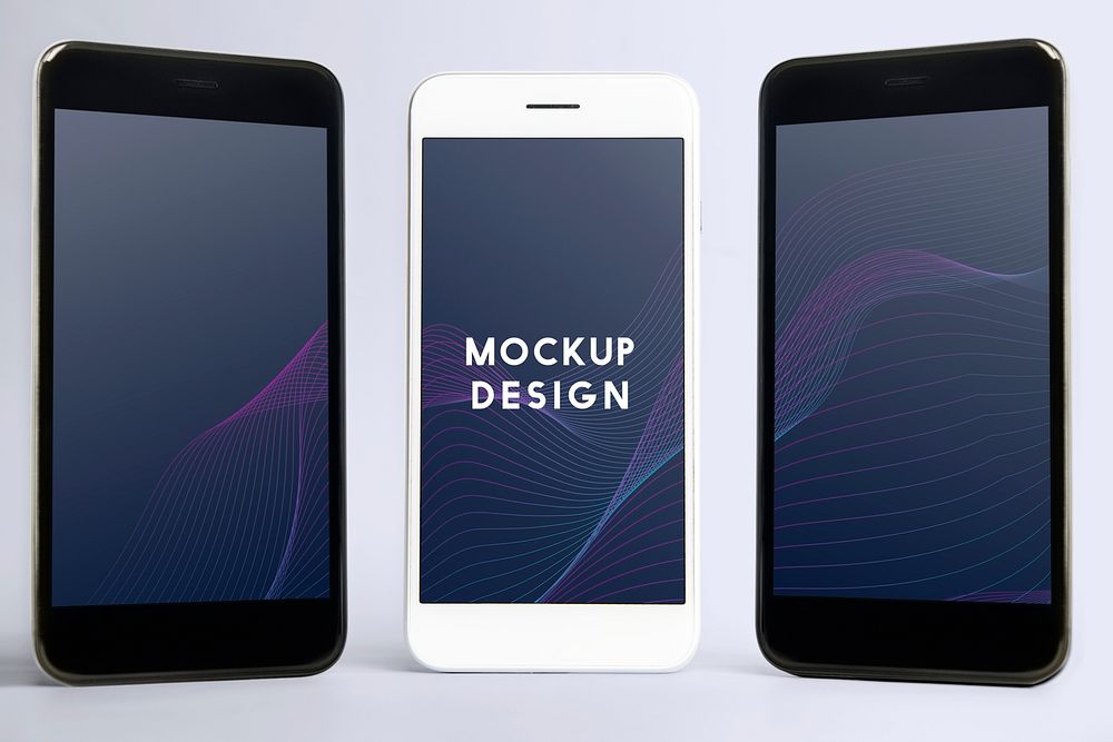 Premium mobile phone screen mockup | Premium PSD Mockup - rawpixel