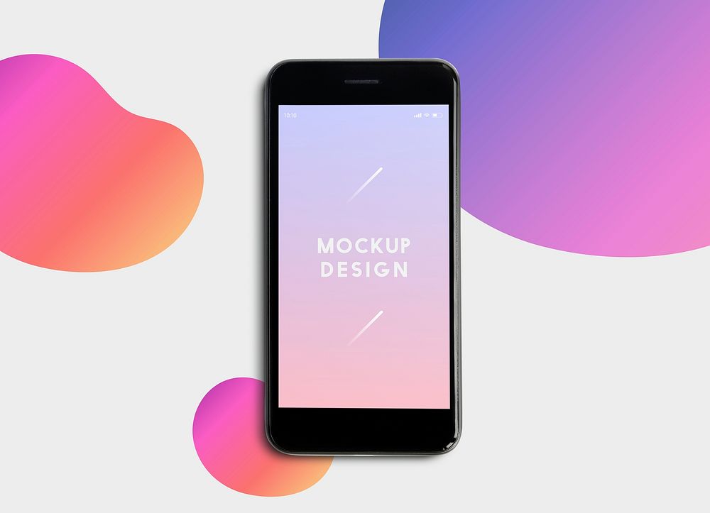 High quality mobile phone mockup design