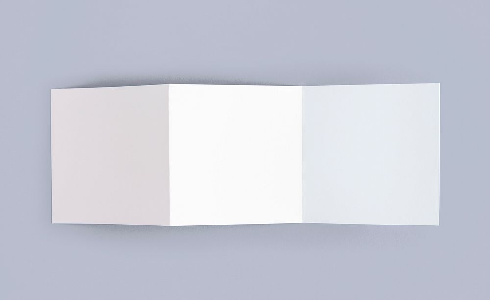 Tri-fold brochure mockup printed materials