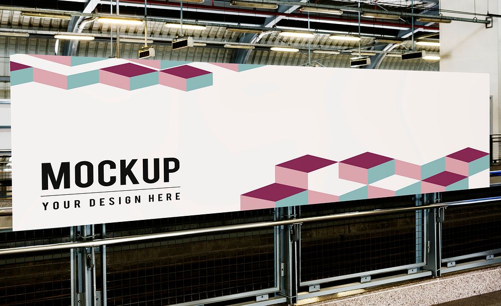 Large billboard mockup for advertisements