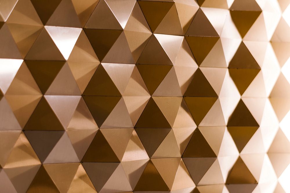 3D geometric texture in copper