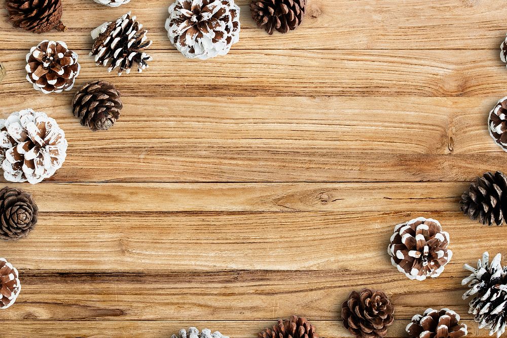 Christmas decorations on table background mockup