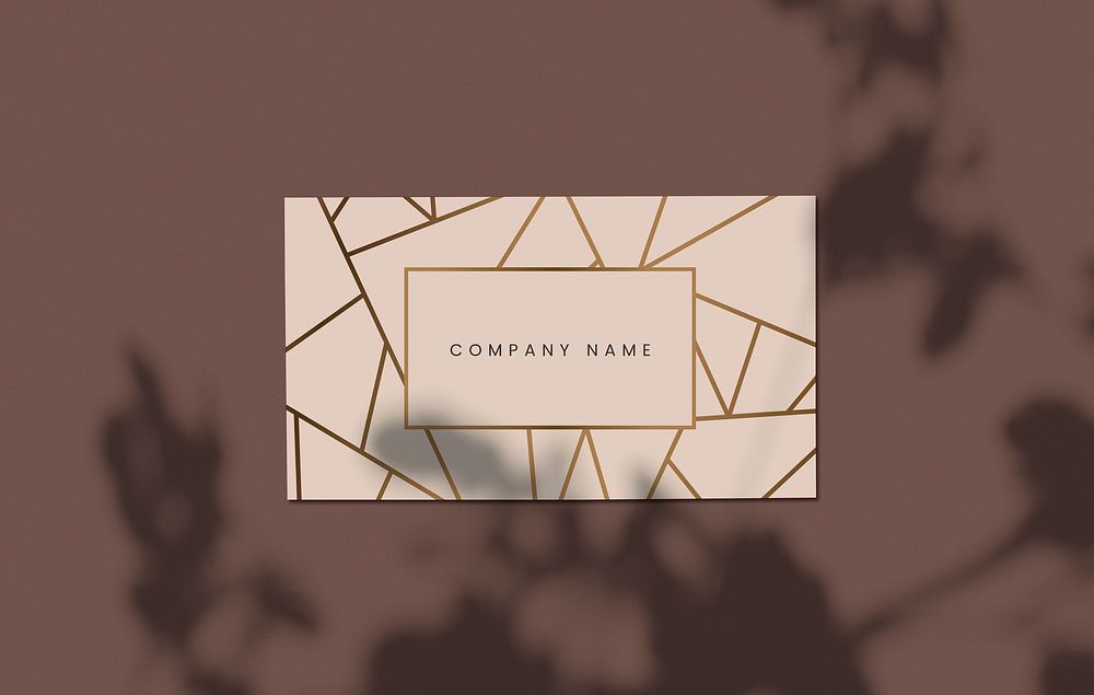 Company name business card mockup psd