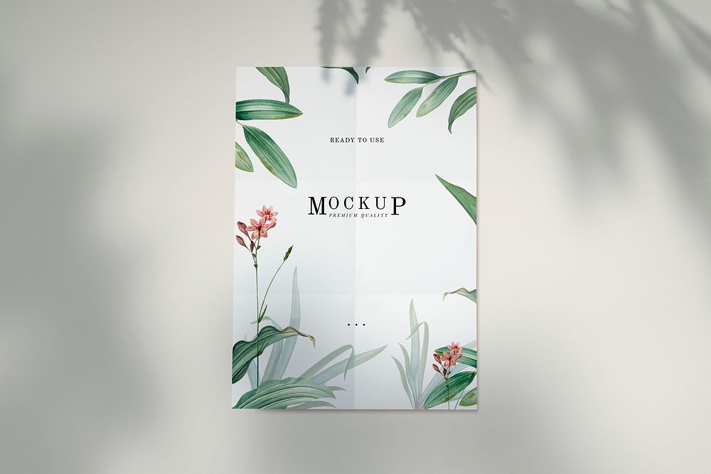 Ready to use premium quality poster mockup psd