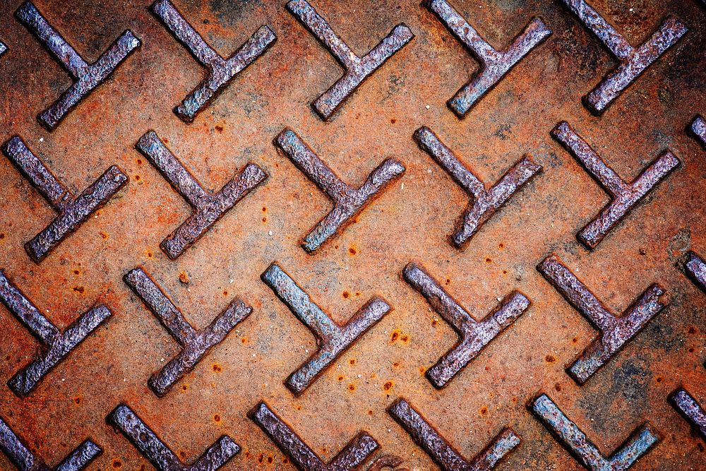 Closeup of rustic metal textured background