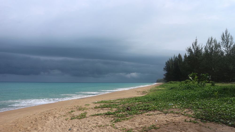 Storm coming in from the ocean in Krabi