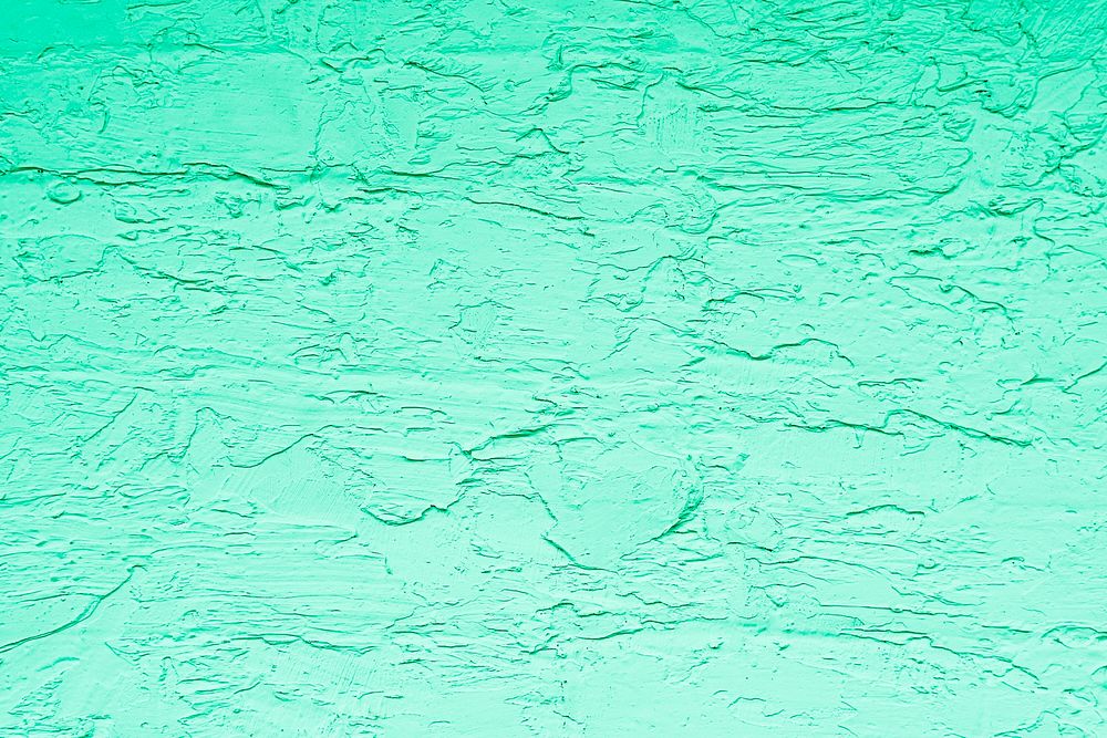 Turquoise rough paint textured wallpaper background