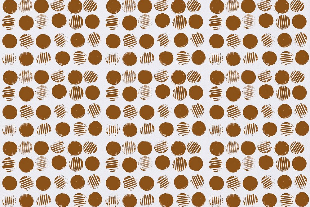 Brown circle pattern background psd block prints