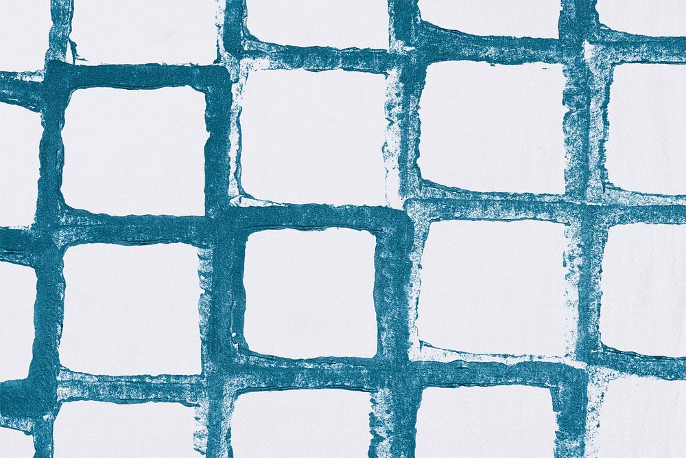 Blue grid pattern background psd handmade prints