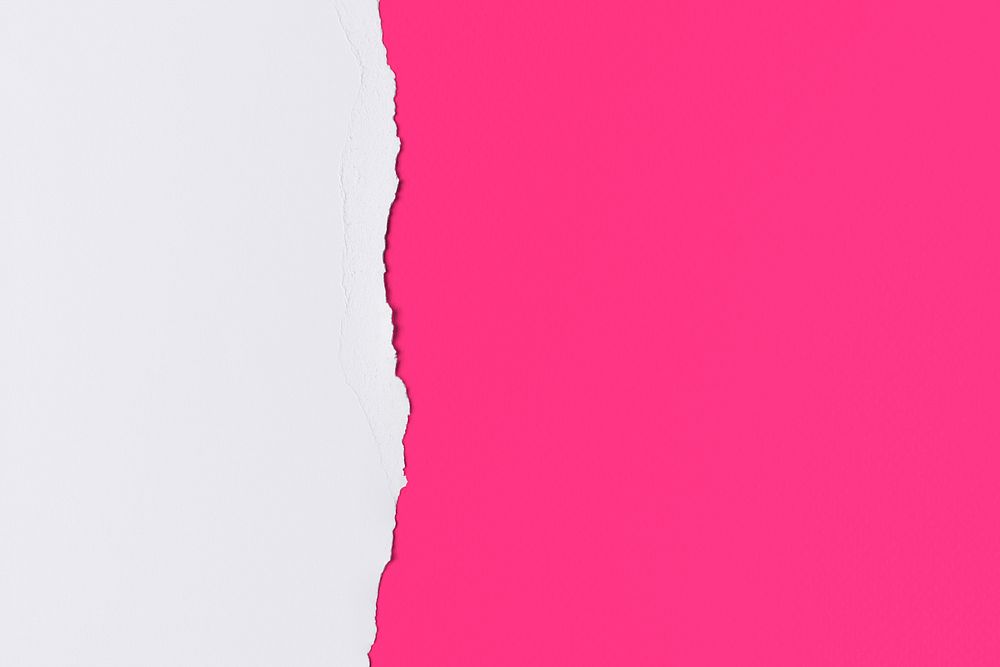 Ripped paper background mockup psd in pink colorful handmade craft