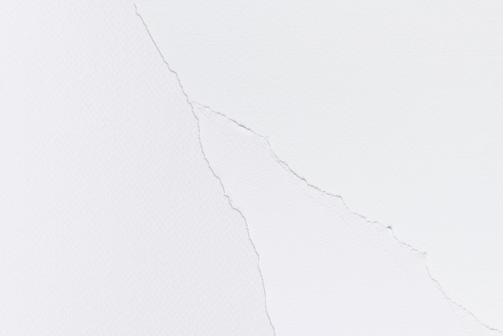 Ripped paper background mockup psd in white handmade craft