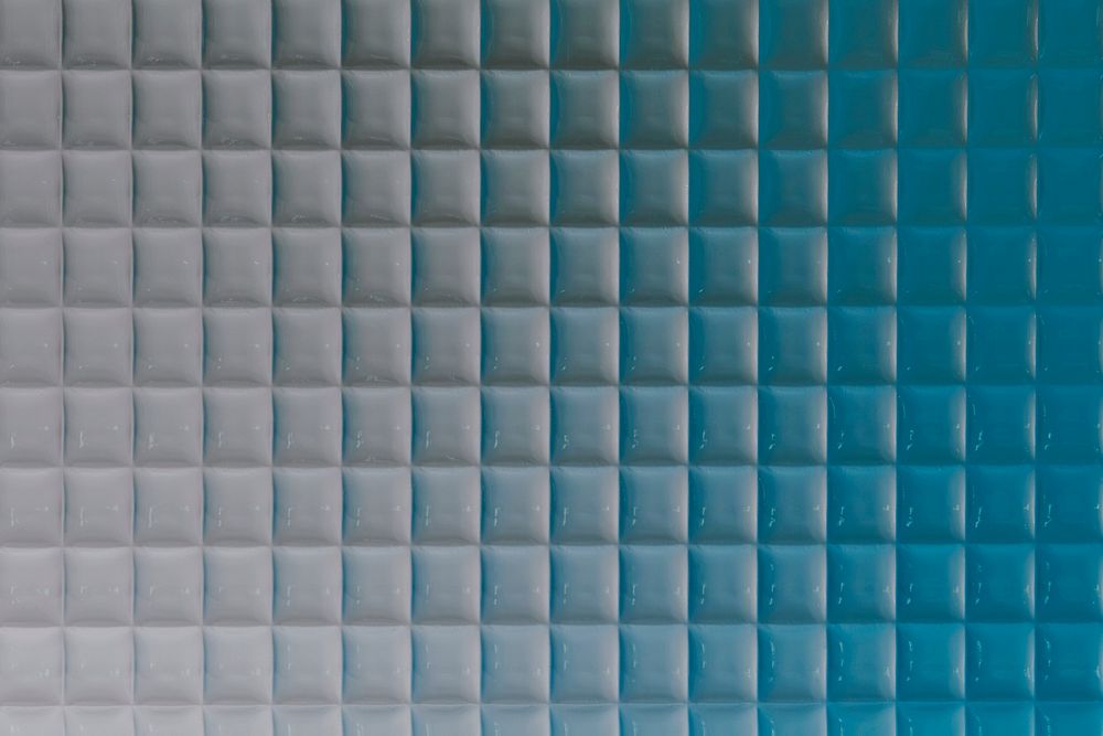 Blue product backdrop with patterned glass