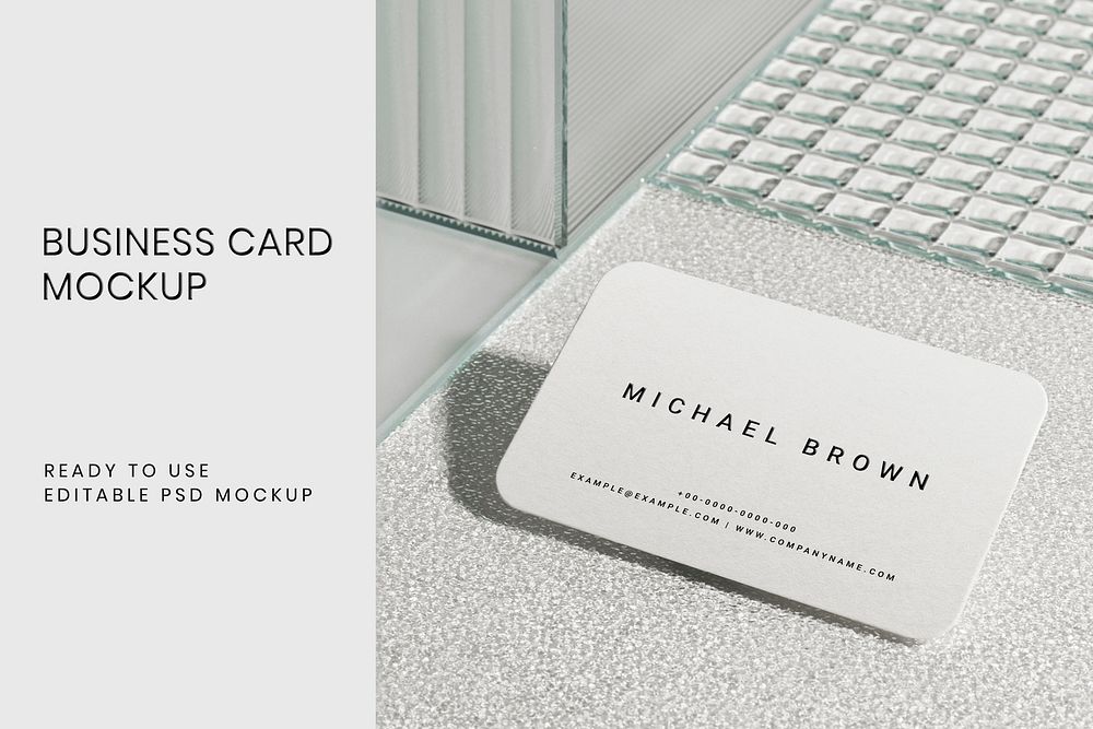 Aesthetic business card mockup psd corporate identity