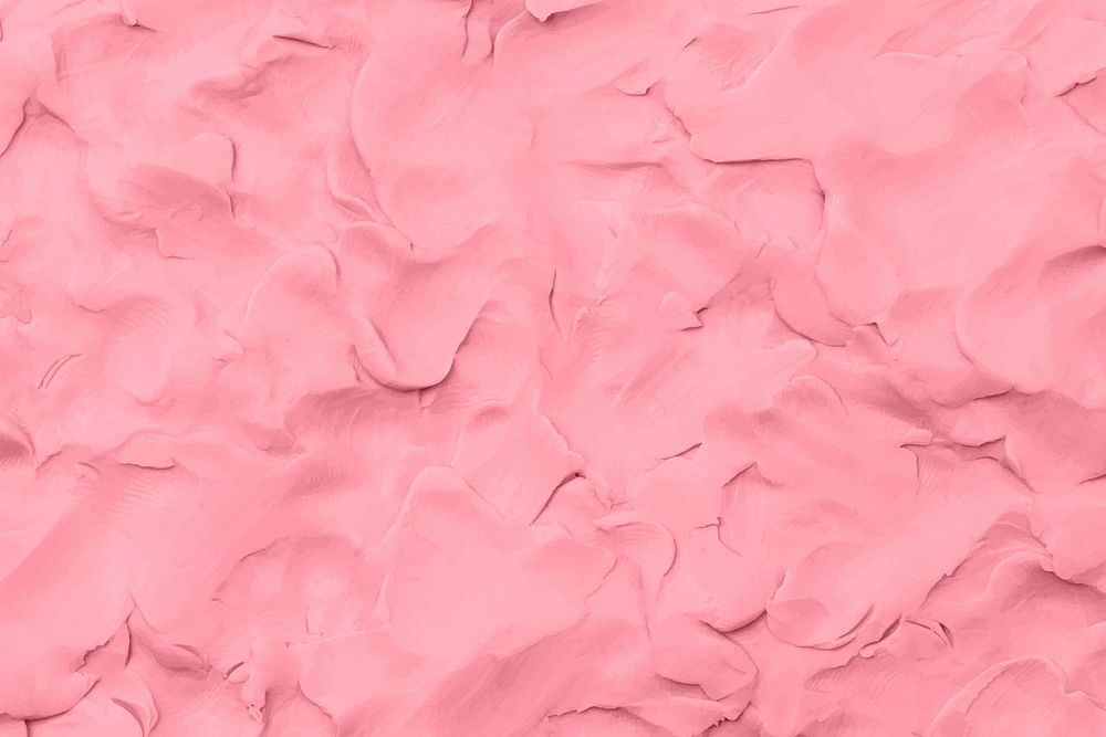 Pink clay textured background vector colorful handmade creative art abstract style