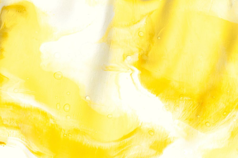 Tie dye clay background in yellow handmade creative art abstract style