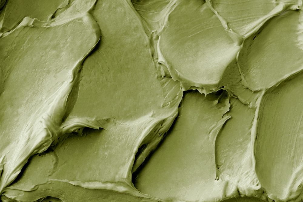 Matcha frosting texture background close-up