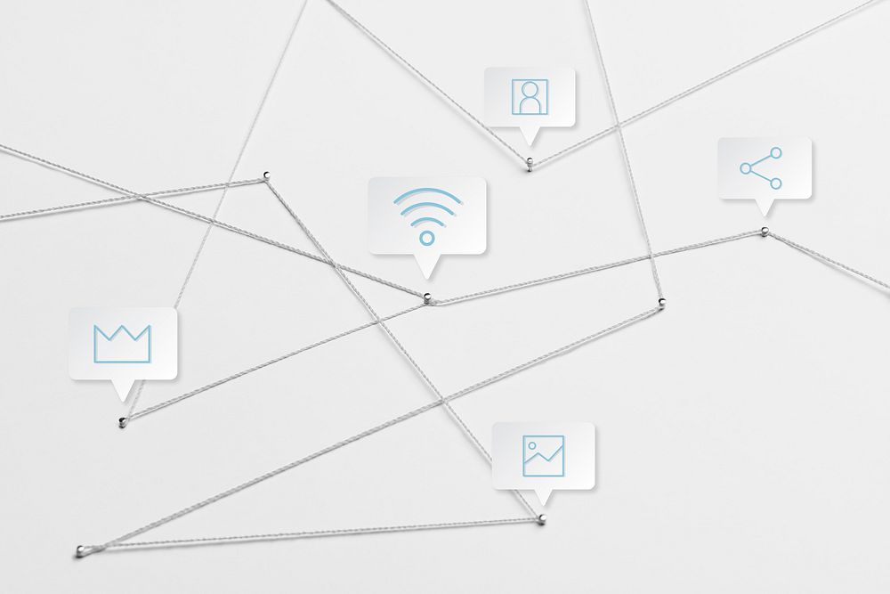 Global communication background, business network design