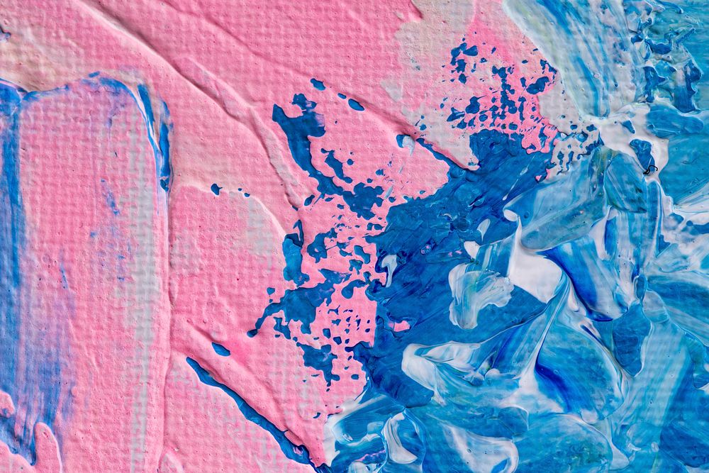 Pink paint textured background abstract DIY experimental art