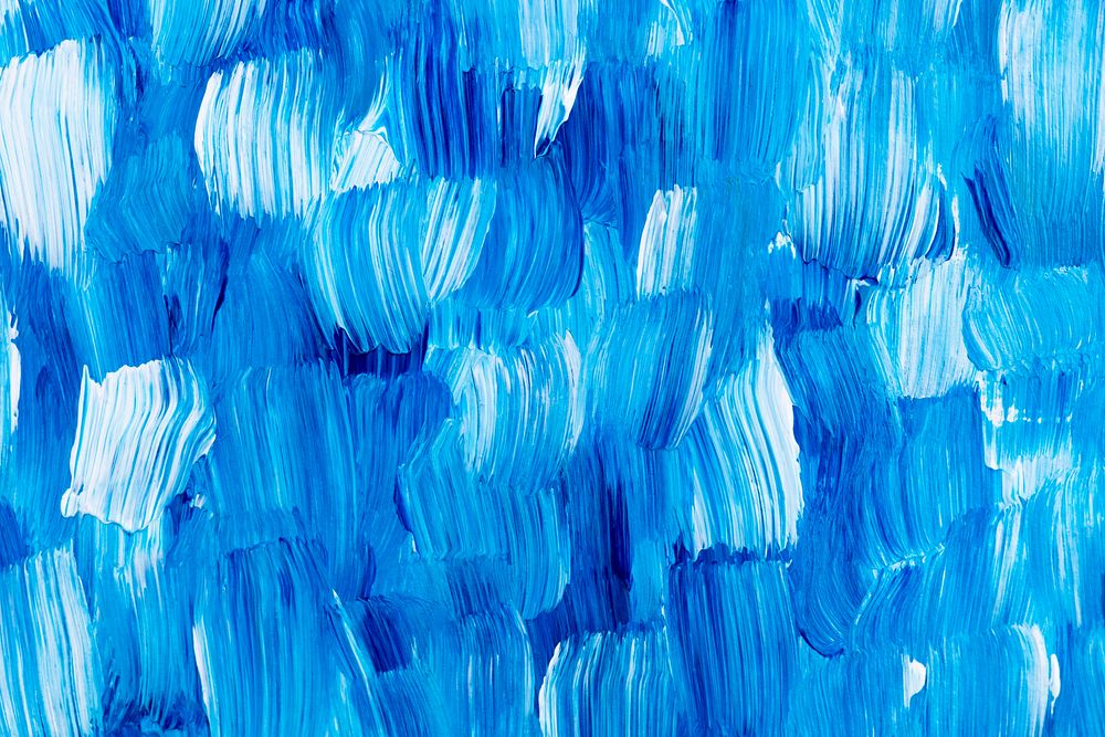 Blue paint textured background aesthetic DIY experimental art