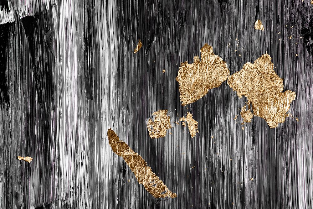 Gold in black background wallpaper, abstract art