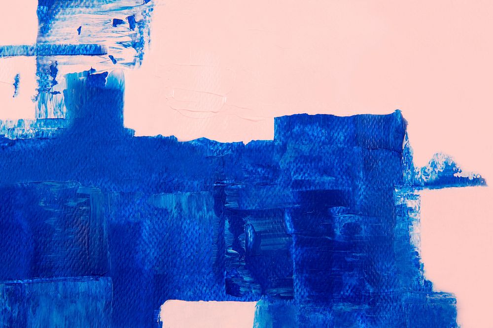 Paint border background, blue brushstroke texture wallpaper