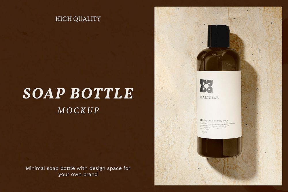 Product packaging mockup psd for beauty and skincare 